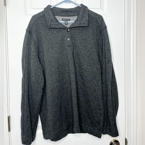 Grey Van Heusen collared sweater